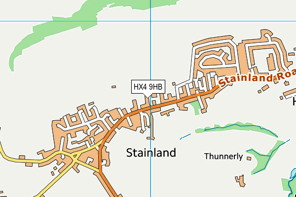 HX4 9HB map - OS VectorMap District (Ordnance Survey) HX4 9HB map - OS VectorMap District (Ordnance Survey)