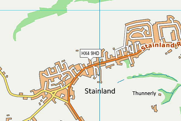 HX4 9HD map - OS VectorMap District (Ordnance Survey) HX4 9HD map - OS VectorMap District (Ordnance Survey)