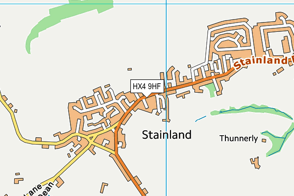 HX4 9HF map - OS VectorMap District (Ordnance Survey) HX4 9HF map - OS VectorMap District (Ordnance Survey)