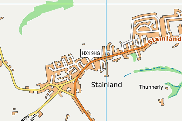 HX4 9HG map - OS VectorMap District (Ordnance Survey) HX4 9HG map - OS VectorMap District (Ordnance Survey)