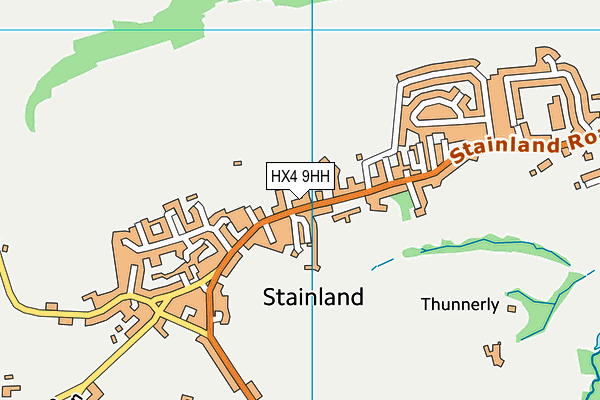 HX4 9HH map - OS VectorMap District (Ordnance Survey) HX4 9HH map - OS VectorMap District (Ordnance Survey)