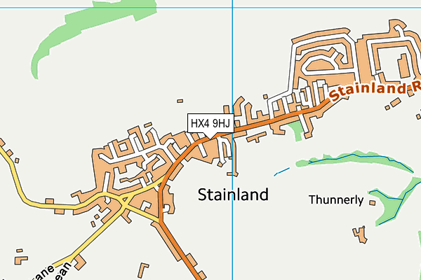HX4 9HJ map - OS VectorMap District (Ordnance Survey) HX4 9HJ map - OS VectorMap District (Ordnance Survey)