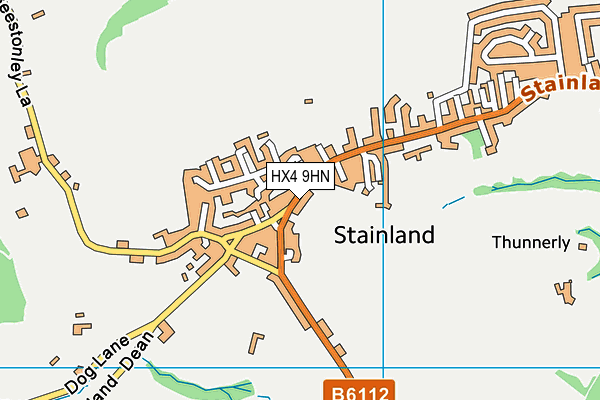 HX4 9HN map - OS VectorMap District (Ordnance Survey) HX4 9HN map - OS VectorMap District (Ordnance Survey)