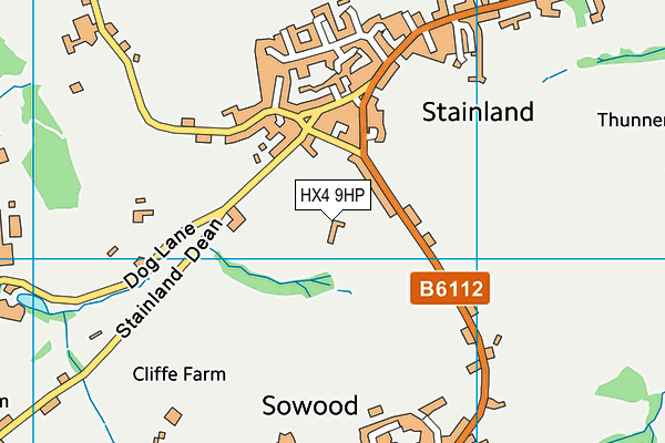 HX4 9HP map - OS VectorMap District (Ordnance Survey) HX4 9HP map - OS VectorMap District (Ordnance Survey)