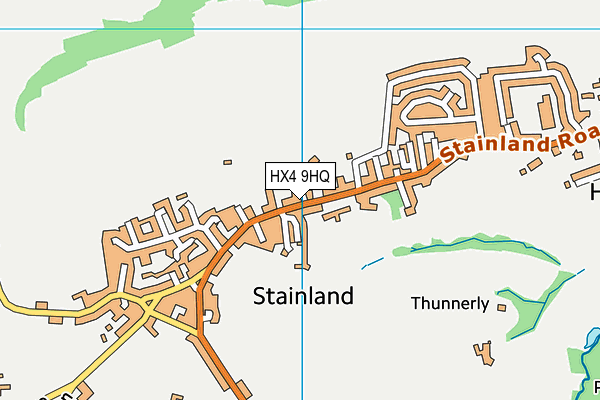 HX4 9HQ map - OS VectorMap District (Ordnance Survey) HX4 9HQ map - OS VectorMap District (Ordnance Survey)