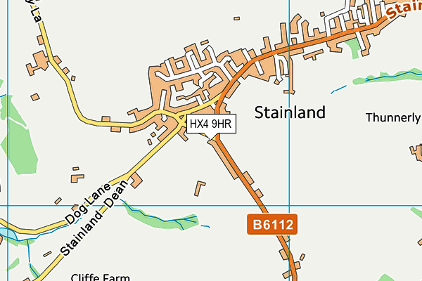HX4 9HR map - OS VectorMap District (Ordnance Survey) HX4 9HR map - OS VectorMap District (Ordnance Survey)