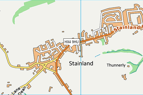 HX4 9HU map - OS VectorMap District (Ordnance Survey) HX4 9HU map - OS VectorMap District (Ordnance Survey)