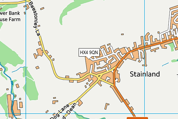 HX4 9QN map - OS VectorMap District (Ordnance Survey) HX4 9QN map - OS VectorMap District (Ordnance Survey)