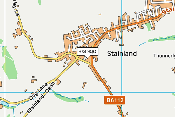 HX4 9QQ map - OS VectorMap District (Ordnance Survey) HX4 9QQ map - OS VectorMap District (Ordnance Survey)