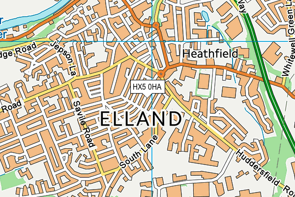 HX5 0HA map - OS VectorMap District (Ordnance Survey) HX5 0HA map - OS VectorMap District (Ordnance Survey)