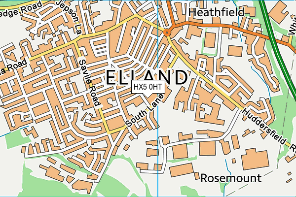 HX5 0HT map - OS VectorMap District (Ordnance Survey) HX5 0HT map - OS VectorMap District (Ordnance Survey)