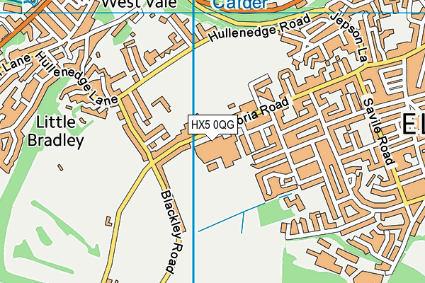 HX5 0QG map - OS VectorMap District (Ordnance Survey) HX5 0QG map - OS VectorMap District (Ordnance Survey)