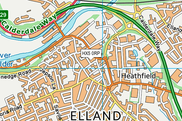 HX5 0RP map - OS VectorMap District (Ordnance Survey) HX5 0RP map - OS VectorMap District (Ordnance Survey)
