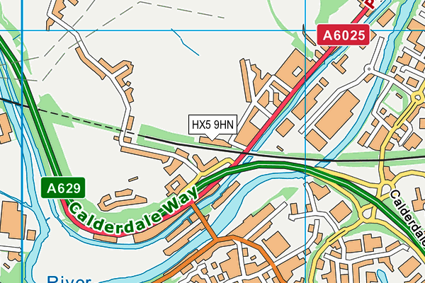HX5 9HN map - OS VectorMap District (Ordnance Survey) HX5 9HN map - OS VectorMap District (Ordnance Survey)