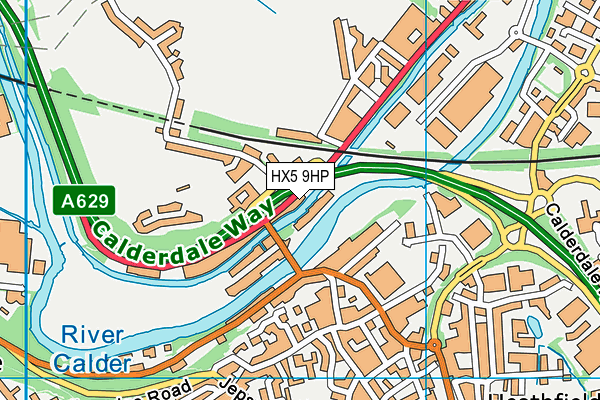 HX5 9HP map - OS VectorMap District (Ordnance Survey) HX5 9HP map - OS VectorMap District (Ordnance Survey)