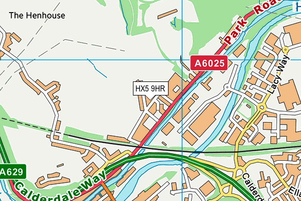 HX5 9HR map - OS VectorMap District (Ordnance Survey) HX5 9HR map - OS VectorMap District (Ordnance Survey)