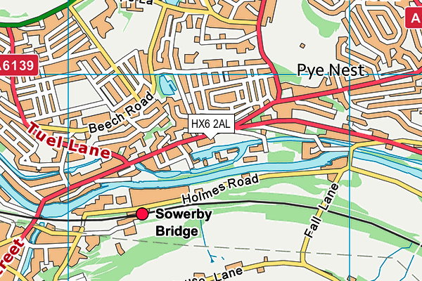 HX6 2AL map - OS VectorMap District (Ordnance Survey) HX6 2AL map - OS VectorMap District (Ordnance Survey)