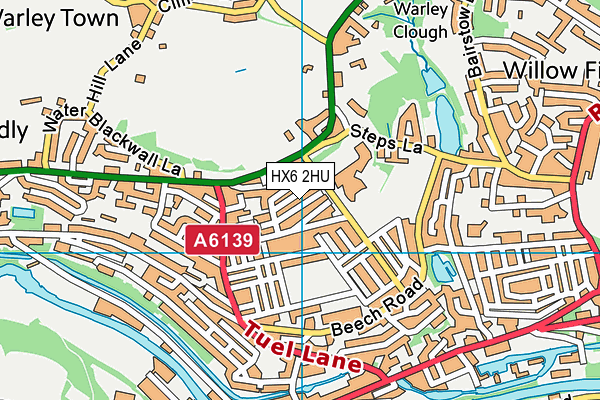 HX6 2HU map - OS VectorMap District (Ordnance Survey) HX6 2HU map - OS VectorMap District (Ordnance Survey)
