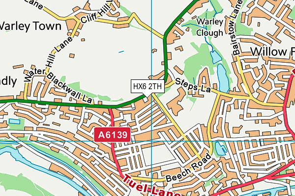 HX6 2TH map - OS VectorMap District (Ordnance Survey) HX6 2TH map - OS VectorMap District (Ordnance Survey)