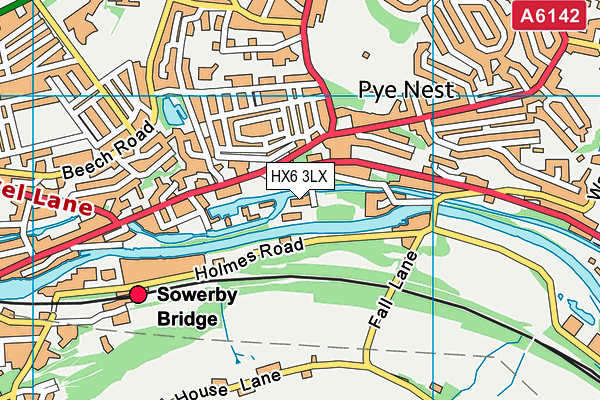 HX6 3LX map - OS VectorMap District (Ordnance Survey) HX6 3LX map - OS VectorMap District (Ordnance Survey)