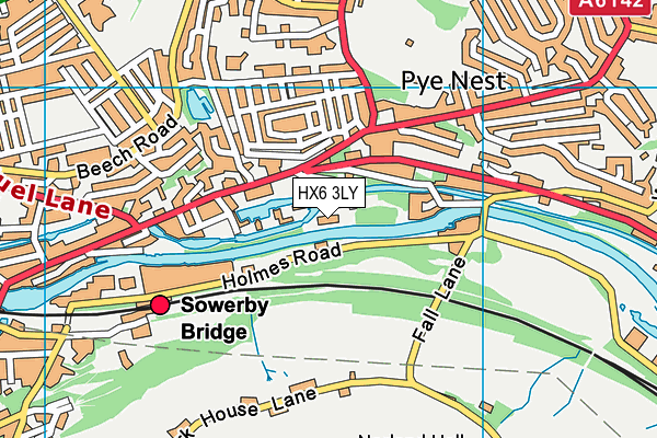 HX6 3LY map - OS VectorMap District (Ordnance Survey) HX6 3LY map - OS VectorMap District (Ordnance Survey)