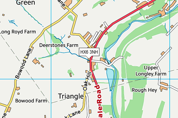 HX6 3NH map - OS VectorMap District (Ordnance Survey) HX6 3NH map - OS VectorMap District (Ordnance Survey)