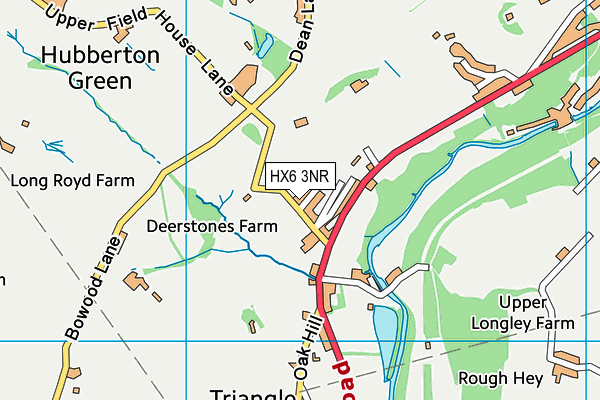 HX6 3NR map - OS VectorMap District (Ordnance Survey) HX6 3NR map - OS VectorMap District (Ordnance Survey)