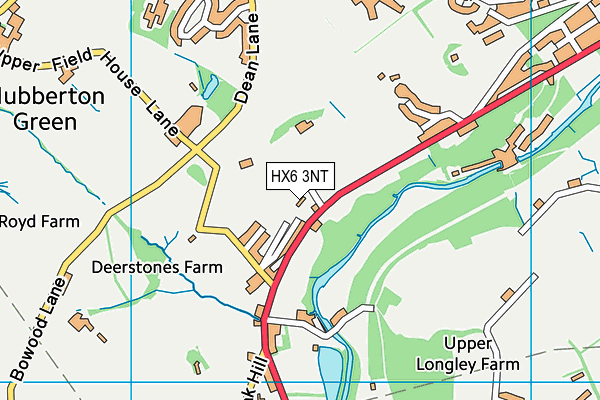 HX6 3NT map - OS VectorMap District (Ordnance Survey) HX6 3NT map - OS VectorMap District (Ordnance Survey)
