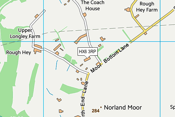 HX6 3RP map - OS VectorMap District (Ordnance Survey) HX6 3RP map - OS VectorMap District (Ordnance Survey)