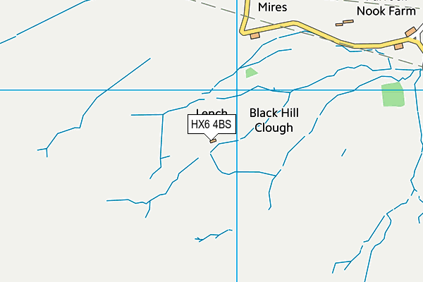 HX6 4BS map - OS VectorMap District (Ordnance Survey) HX6 4BS map - OS VectorMap District (Ordnance Survey)