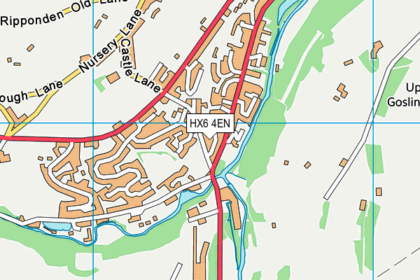 HX6 4EN map - OS VectorMap District (Ordnance Survey) HX6 4EN map - OS VectorMap District (Ordnance Survey)