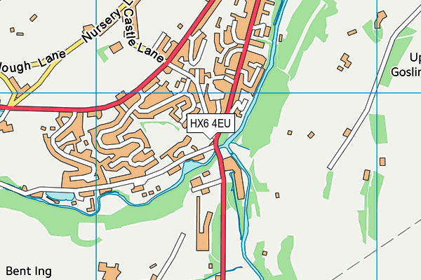 HX6 4EU map - OS VectorMap District (Ordnance Survey) HX6 4EU map - OS VectorMap District (Ordnance Survey)