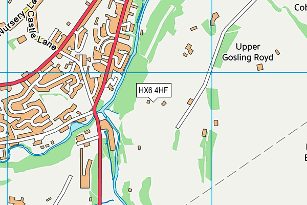 HX6 4HF map - OS VectorMap District (Ordnance Survey) HX6 4HF map - OS VectorMap District (Ordnance Survey)