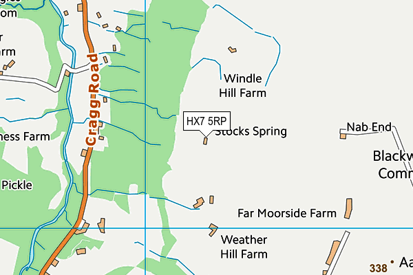 HX7 5RP map - OS VectorMap District (Ordnance Survey) HX7 5RP map - OS VectorMap District (Ordnance Survey)
