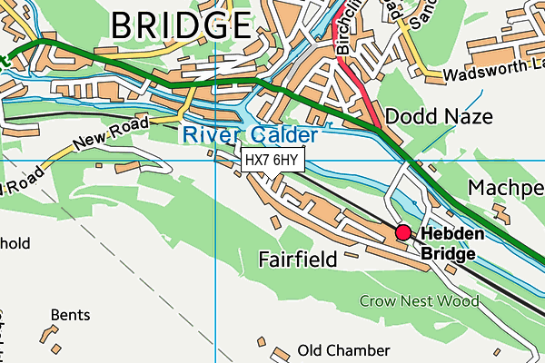 HX7 6HY map - OS VectorMap District (Ordnance Survey)
