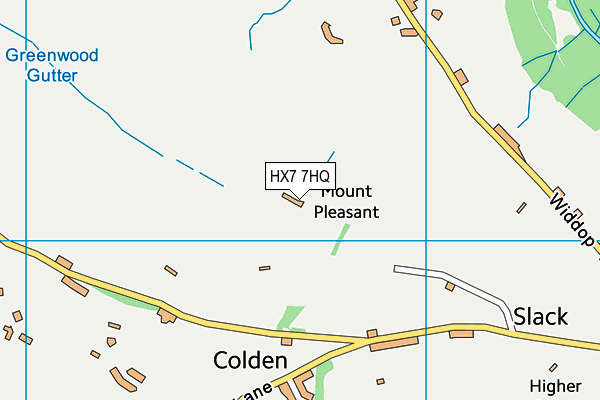 HX7 7HQ map - OS VectorMap District (Ordnance Survey)