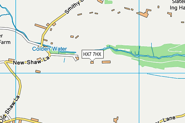 HX7 7HX map - OS VectorMap District (Ordnance Survey) HX7 7HX map - OS VectorMap District (Ordnance Survey)
