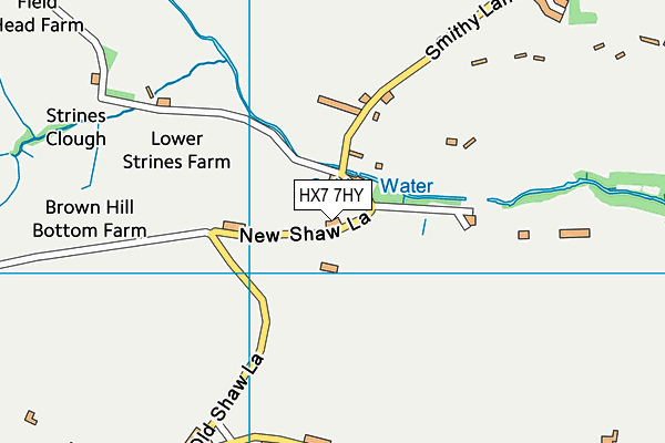 HX7 7HY map - OS VectorMap District (Ordnance Survey) HX7 7HY map - OS VectorMap District (Ordnance Survey)