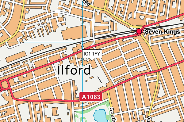 IG1 1FY map - OS VectorMap District (Ordnance Survey) IG1 1FY map - OS VectorMap District (Ordnance Survey)