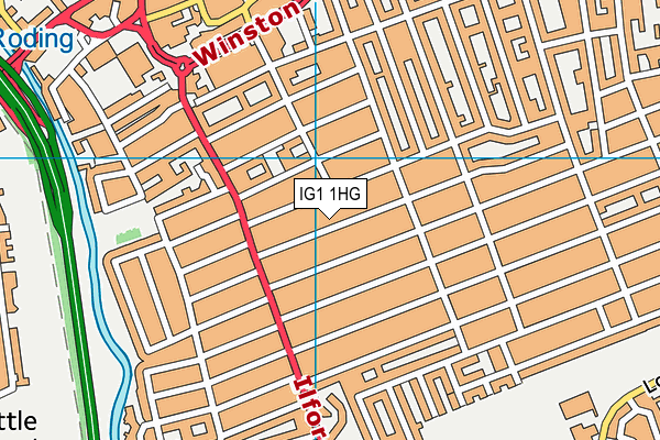 IG1 1HG map - OS VectorMap District (Ordnance Survey) IG1 1HG map - OS VectorMap District (Ordnance Survey)