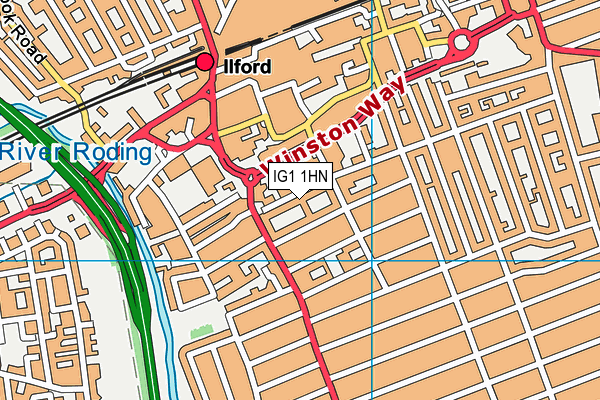 IG1 1HN map - OS VectorMap District (Ordnance Survey) IG1 1HN map - OS VectorMap District (Ordnance Survey)