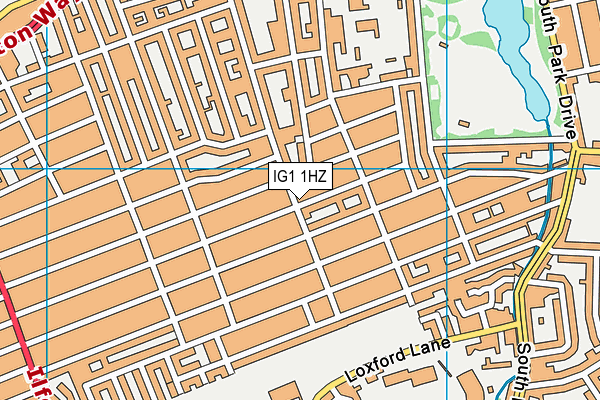 IG1 1HZ map - OS VectorMap District (Ordnance Survey) IG1 1HZ map - OS VectorMap District (Ordnance Survey)