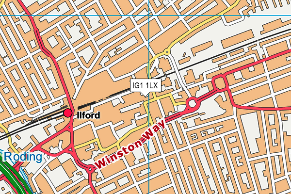 IG1 1LX map - OS VectorMap District (Ordnance Survey) IG1 1LX map - OS VectorMap District (Ordnance Survey)