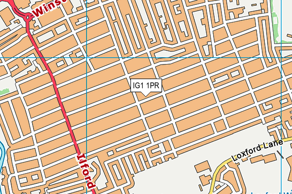 IG1 1PR map - OS VectorMap District (Ordnance Survey) IG1 1PR map - OS VectorMap District (Ordnance Survey)
