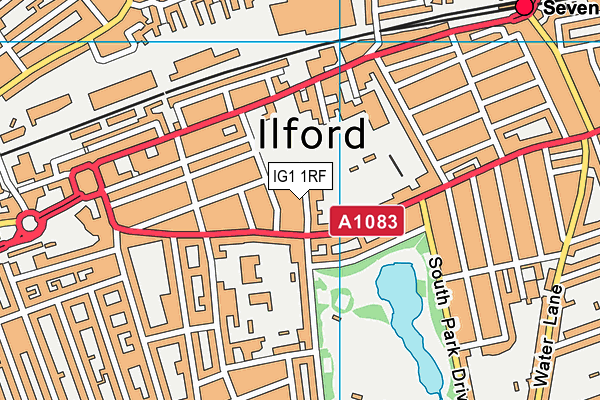IG1 1RF map - OS VectorMap District (Ordnance Survey) IG1 1RF map - OS VectorMap District (Ordnance Survey)