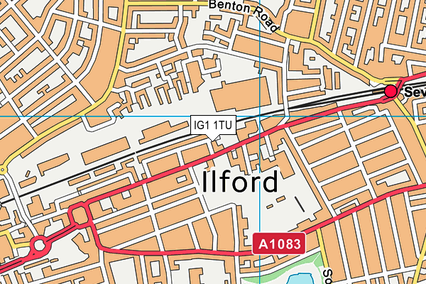 IG1 1TU map - OS VectorMap District (Ordnance Survey) IG1 1TU map - OS VectorMap District (Ordnance Survey)