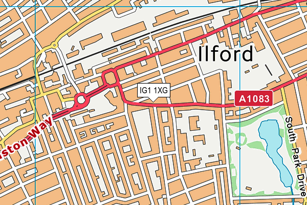 IG1 1XG map - OS VectorMap District (Ordnance Survey) IG1 1XG map - OS VectorMap District (Ordnance Survey)