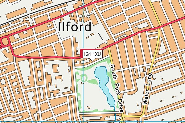 IG1 1XU map - OS VectorMap District (Ordnance Survey) IG1 1XU map - OS VectorMap District (Ordnance Survey)