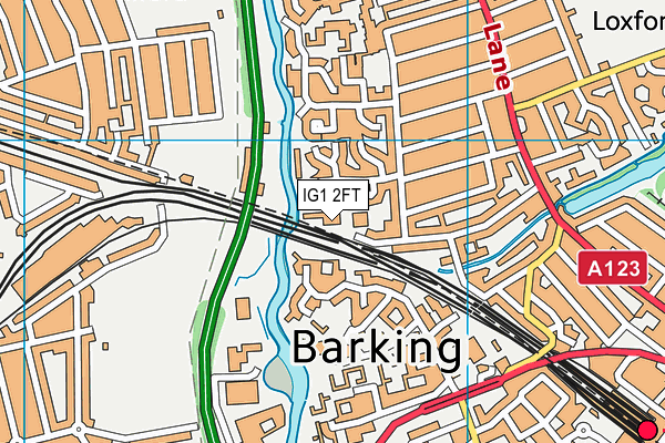 IG1 2FT map - OS VectorMap District (Ordnance Survey) IG1 2FT map - OS VectorMap District (Ordnance Survey)