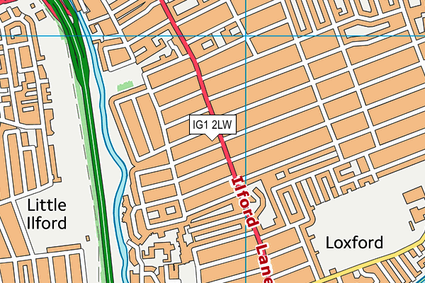 IG1 2LW map - OS VectorMap District (Ordnance Survey) IG1 2LW map - OS VectorMap District (Ordnance Survey)